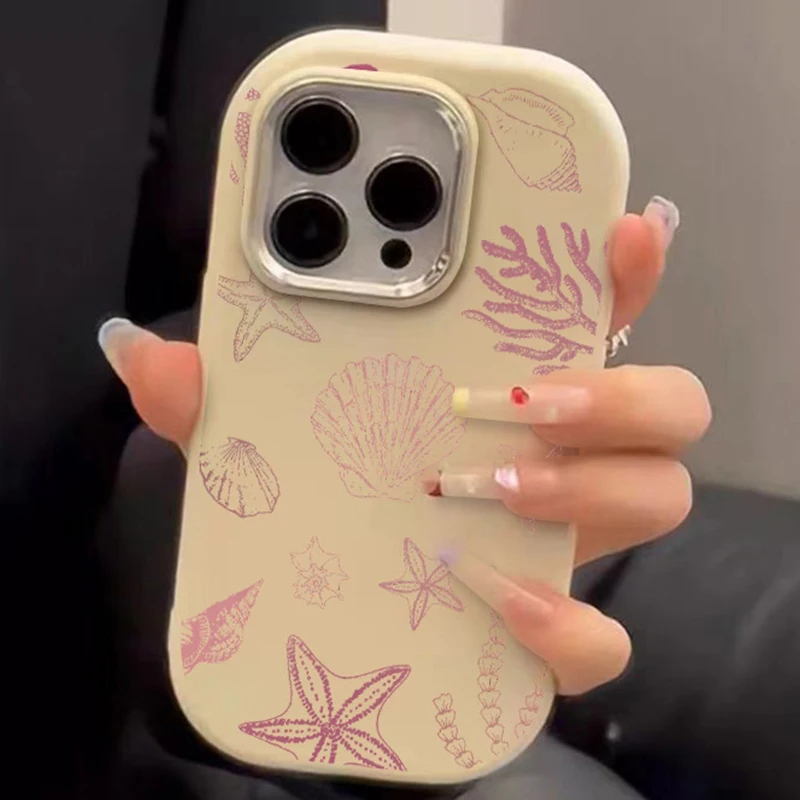 

Turtle Shell Starfish Ocean Elements Phone Case For Realme 13 Pro Plus 5G 12 11 10 9i 8 C75 C67 C65 C63 C55 C53 GT 6 6T 7T Cover