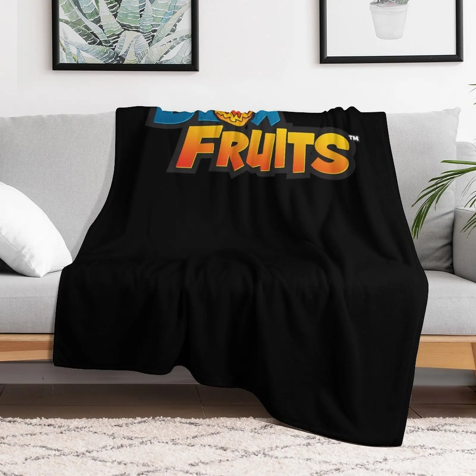 Blox Fruits Merch Blox Fruits Logo Coperta da tiro Letti invernali per bambini Coperte invernali