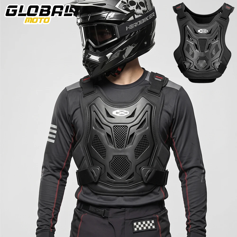 Men's Motorcycle Armor Vest Anti-Fall Motorbike Riding Jacket Armor Motocross Full Body Armor Pants Moto Protective Equipment