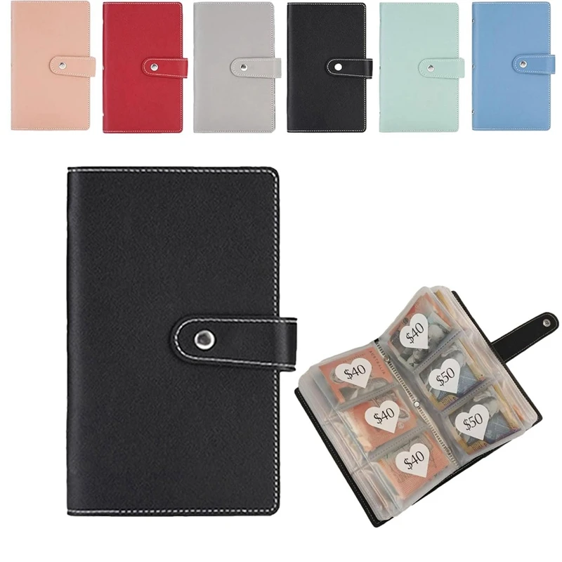 Budget Book 96 Envelope Savings Challenge Book, Budget Binder With Cash Envelopes 6 Pieces