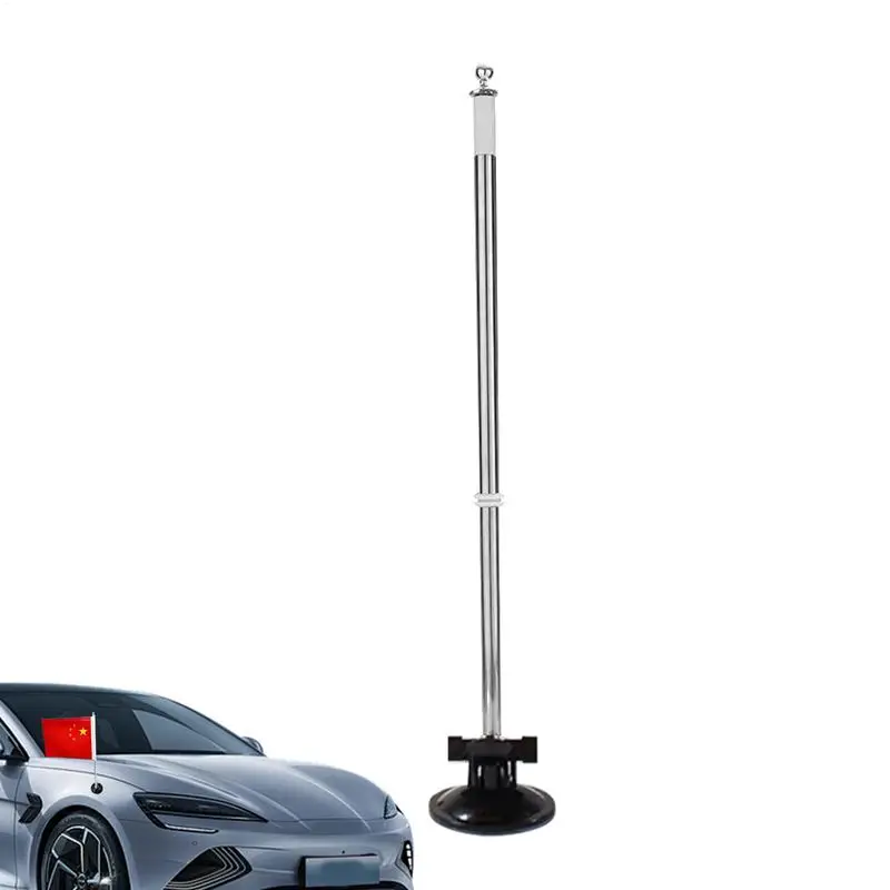 Car Flagpole Mount Bracket With Suction Cup Flag Pole Holder Flagpole Display Holder Flag Pole Mounting Bracket For Car SUVs