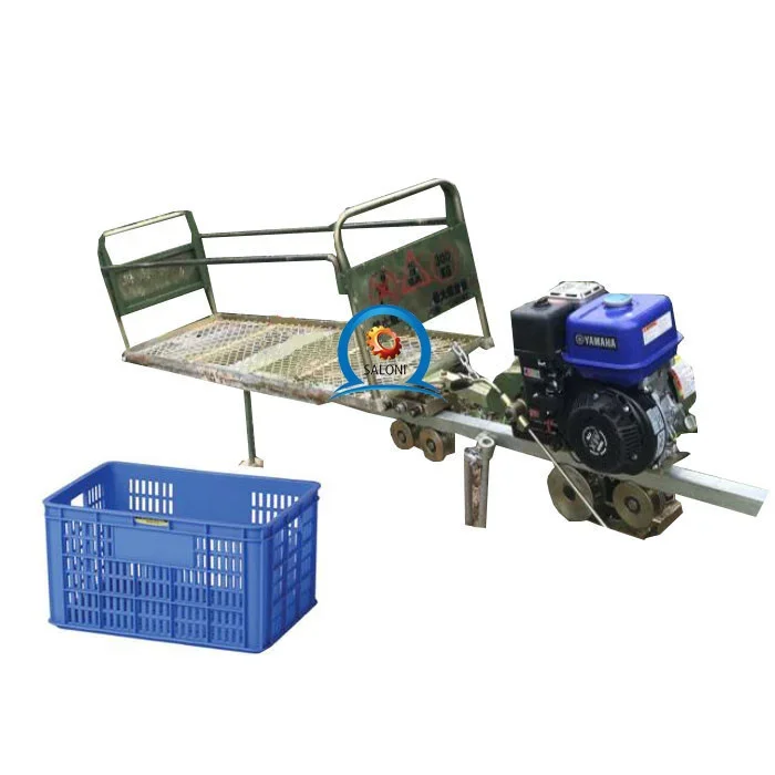 

High Quality Self-propelled Monorail Transporter Orchard Track Hydraulic Small Train Monorail Transporter