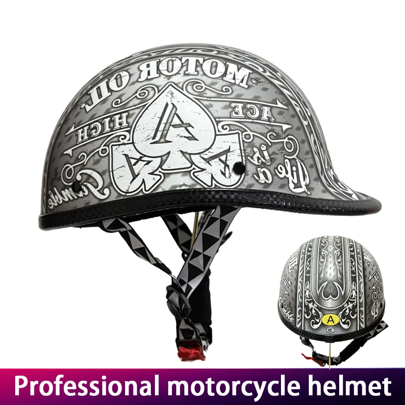 

Unisex Baroque Style Heavy Duty Half Helmet Motorcycle Headgear Universal Bike Safety Gear for Men And Women
