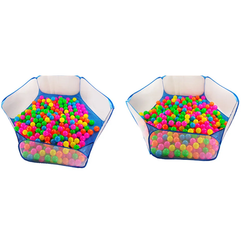 1 PC บทกวี Ball สระว่ายน้ําสุทธิพับ Ball เต็นท์สระว่ายน้ํา Ocean Balls รั้ว Ball PIT บทกวี (สีฟ้า) Ocean Ball เต็นท์