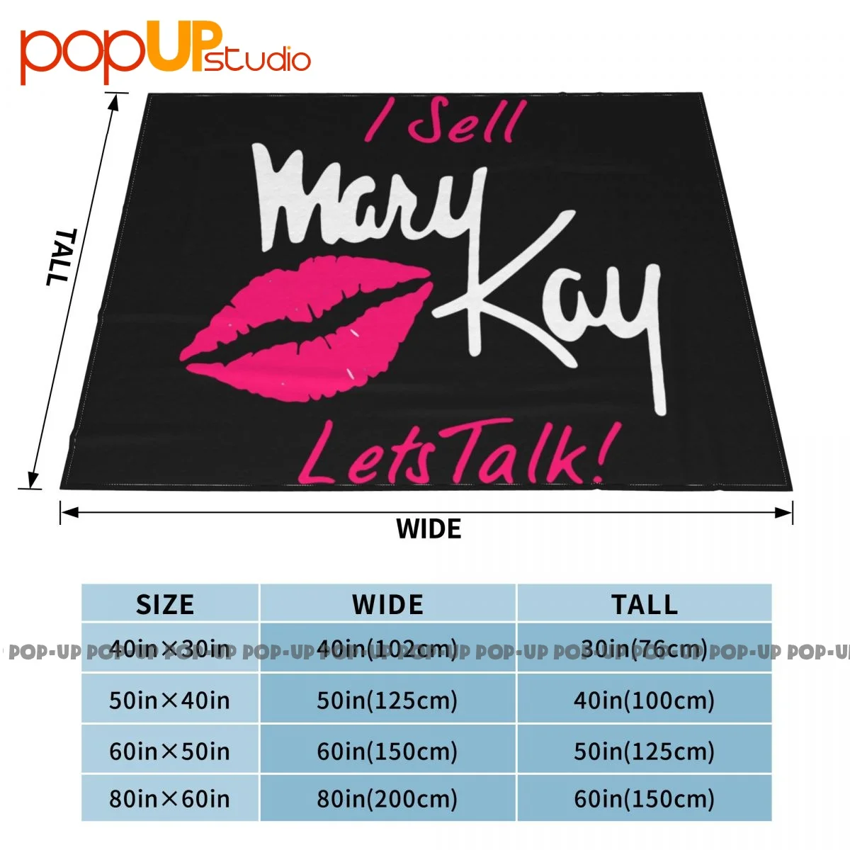 I Sell Mary Kay Lets Talk Lips Blanket Shaggy Textile Ultra-Soft Couch Blanket Camping Blanket