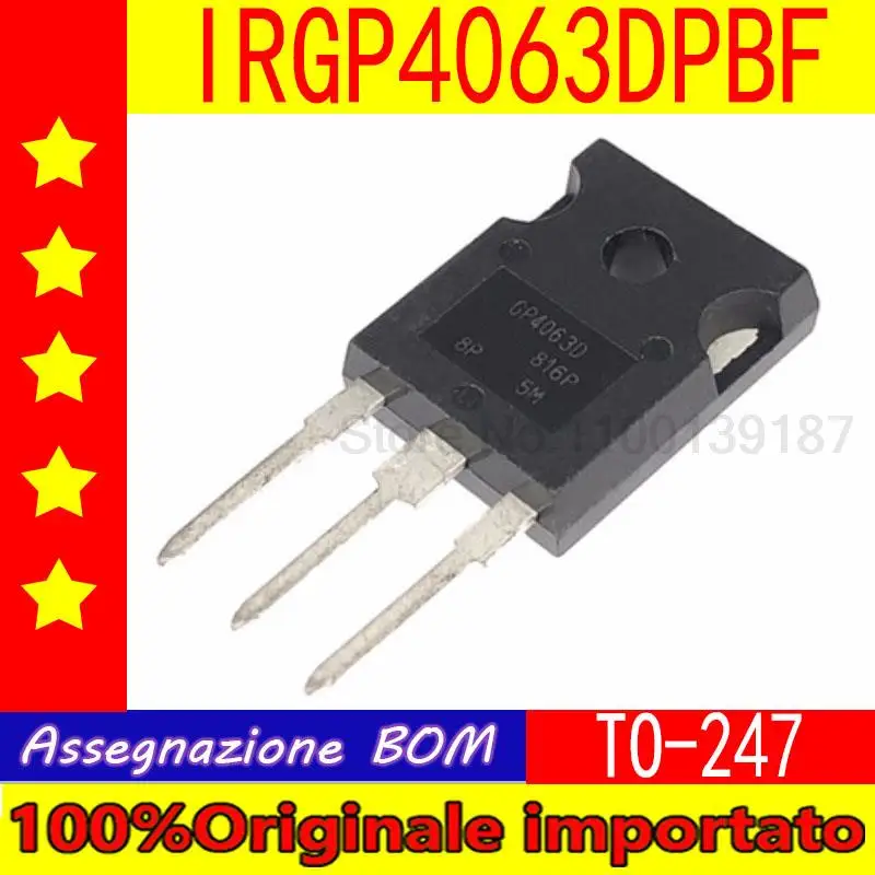 10pcs/lot  GP4063D IRGP4063D IRGP4063DPBF TO-247 ultra fast recovery diode 600V 96A IGBT