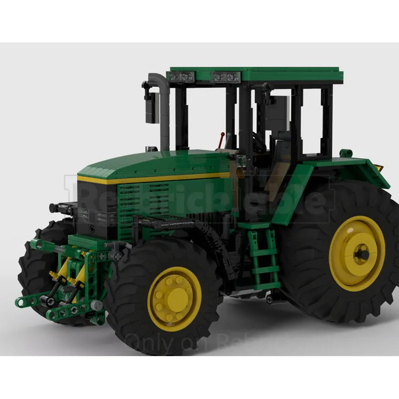 MOC-193833 Green Agricultural Tractor Assembly Patchwork Building Block Model1125parts Boys & Kids Christmas Building Block Toys