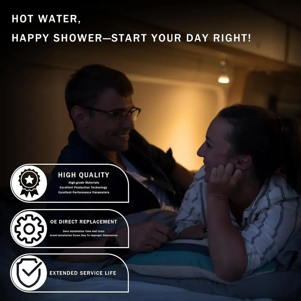 مجموعة قطع غيار سخان المياه RV لـ Atwood: 93844 غاز الملف اللولبي، 91638 صمام أنبوب الموقد، 93868 الشاعل - متوافق مع 6 #6