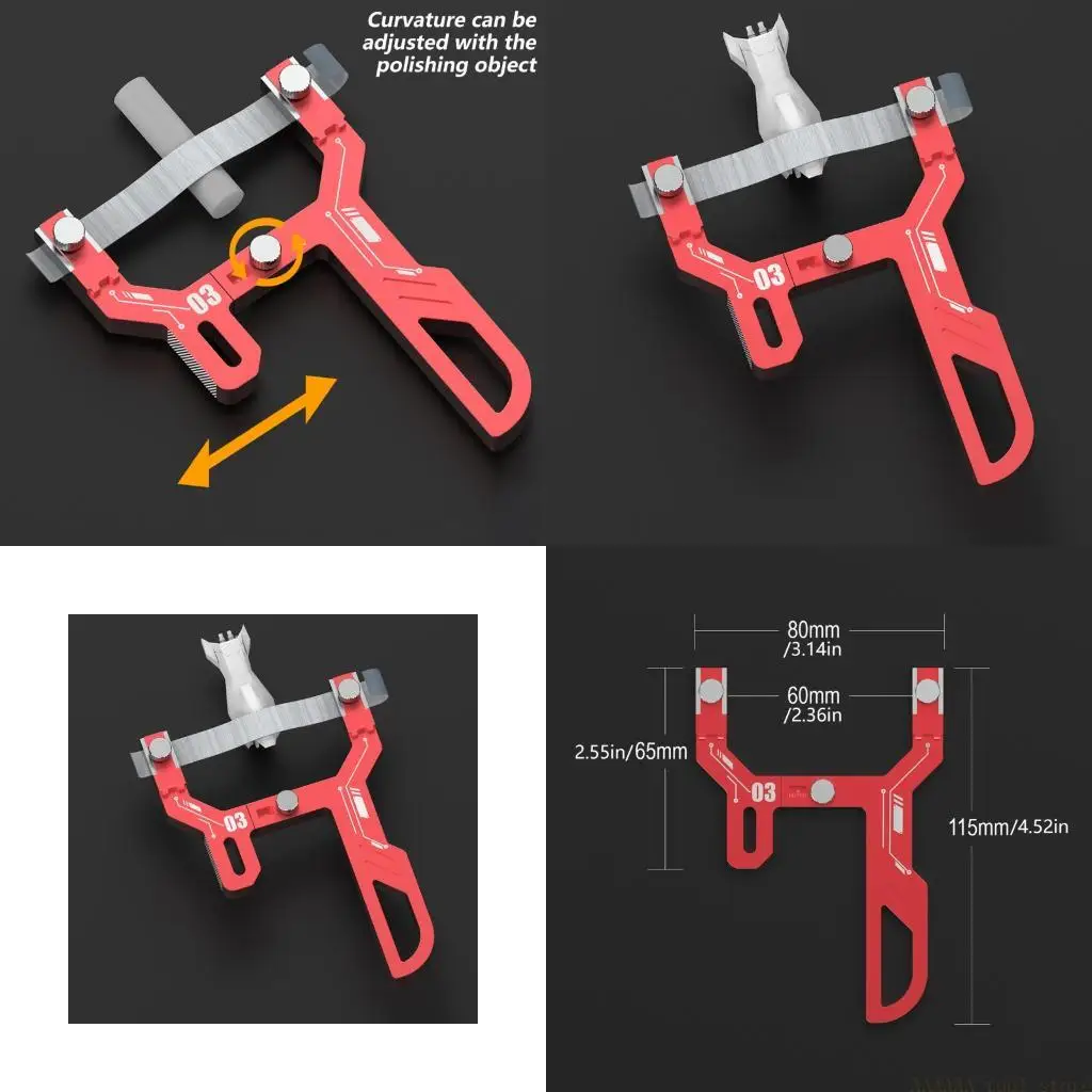 A2BE Multipurpose Advanced Contoured Sander Multiple Materials Ergonomic Nonslip Handle Portable Design For Precise Detailing