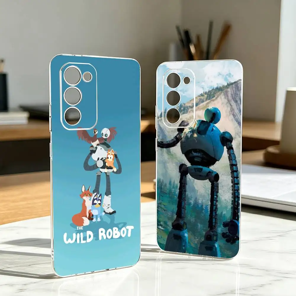 Animation The Wild R-Robot  Phone Case For Samsung Galaxy A73,A72,A71,A70,A53,A52,A51,Others Soft Transparent Cover