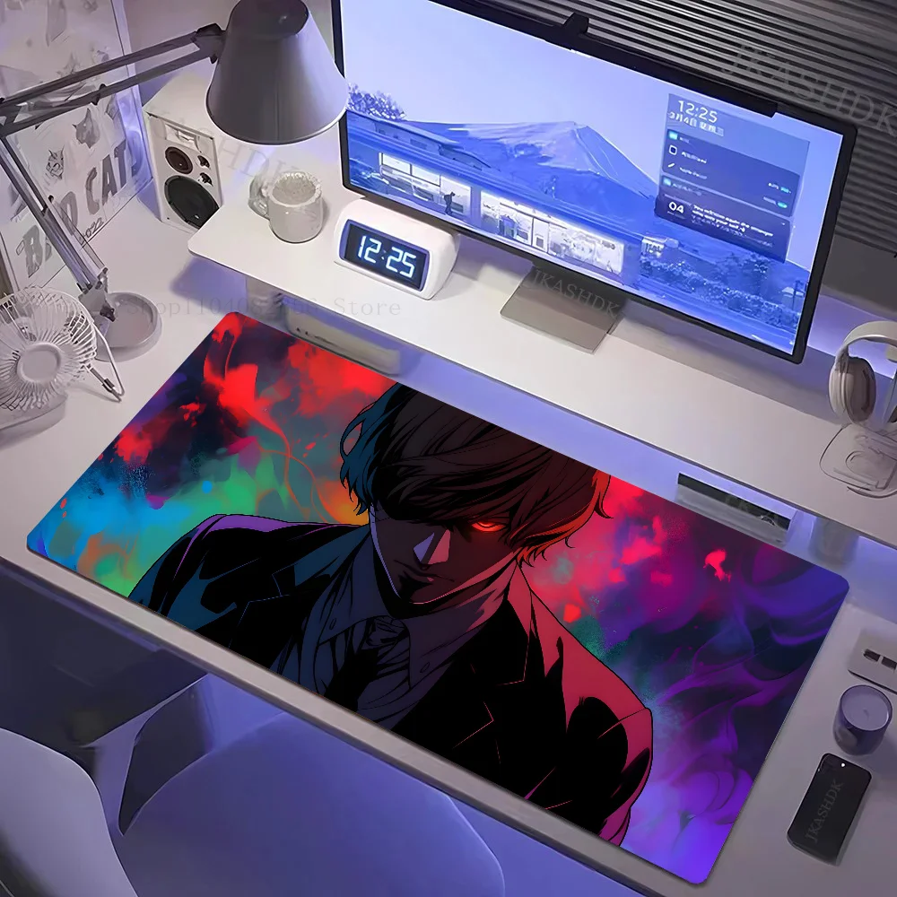 hot anime cool Yagami Light Mousepad  non-slip suitable for office computers laptops e-sports game desk mats XXL Keyboard