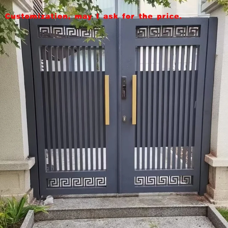 

custom.Style Powder Coated Gate Aluminium Courtyard Gate Garden High Quality Entrance Security Gate