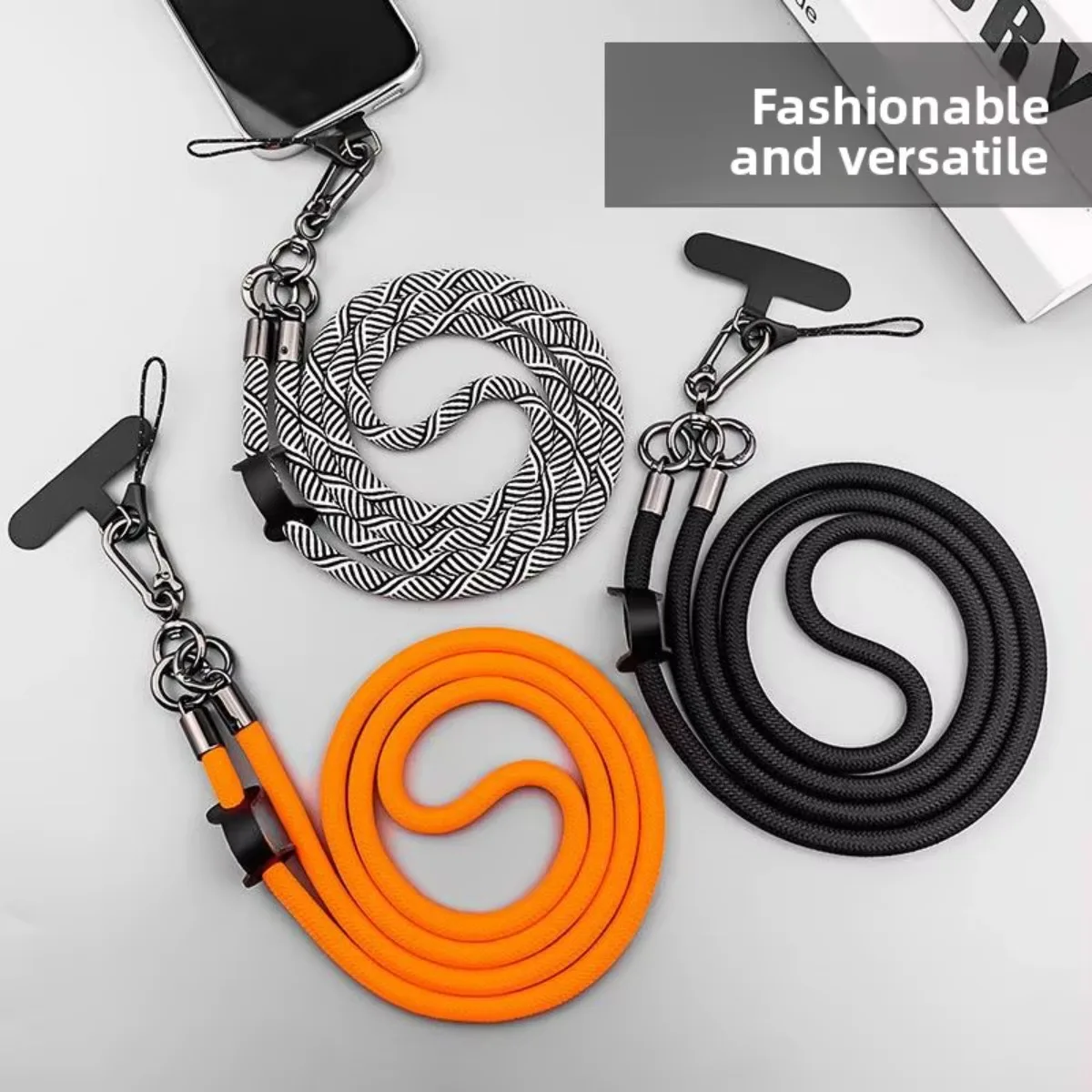 Universal Bold Long Detachable Mobile Phone Strap Lanyard Crossbody Hanging Shoulder Neck Cord Anti Lost Lanyard