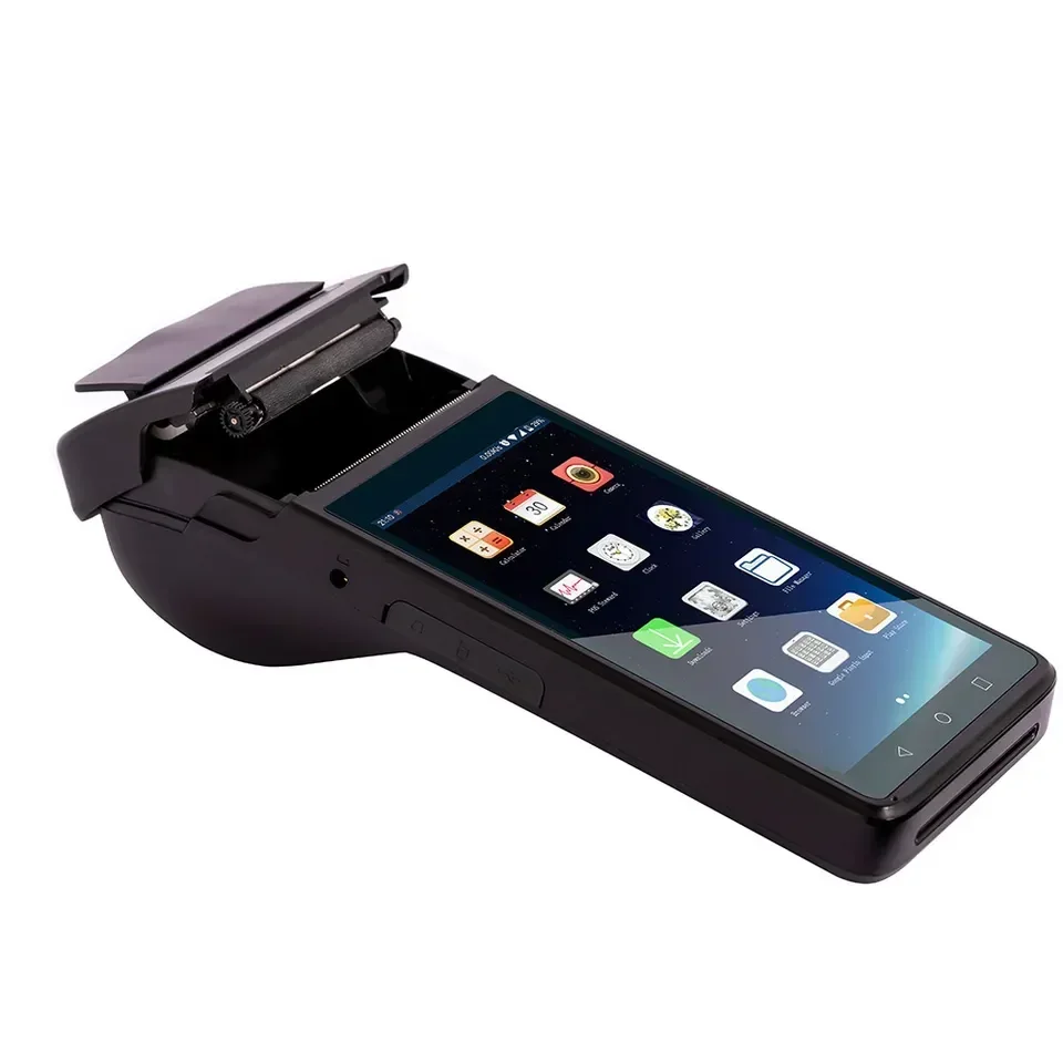 

2025POS Android Device tablet POS With 58mm Printer Touch Screen POS System Portable Handheld