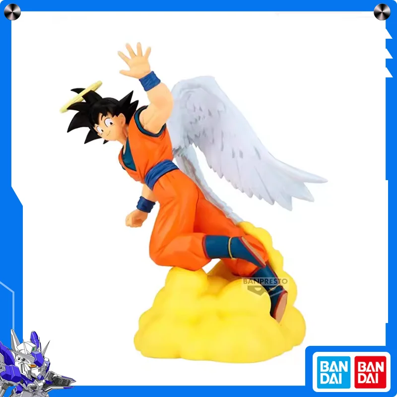 

Bandai DRAGON BALL Z Action Figures Model Son Goku Angel Shape Genuine Anime Peripheral Model Sculpture Japan Bandai