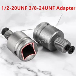 Matkap chuck adaptörü 3/8 1/2 20UNF M10 konu adaptörü açı öğütücü elektrikli darbeli anahtar dönüşüm başlı vida sürücü aracı