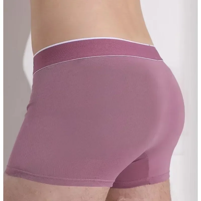 3-Pack Men's Modal Boxer Briefs Mid-Rise Seamless Breathable Anti-Bacterial Underwear Premium Comfort 411090 2000