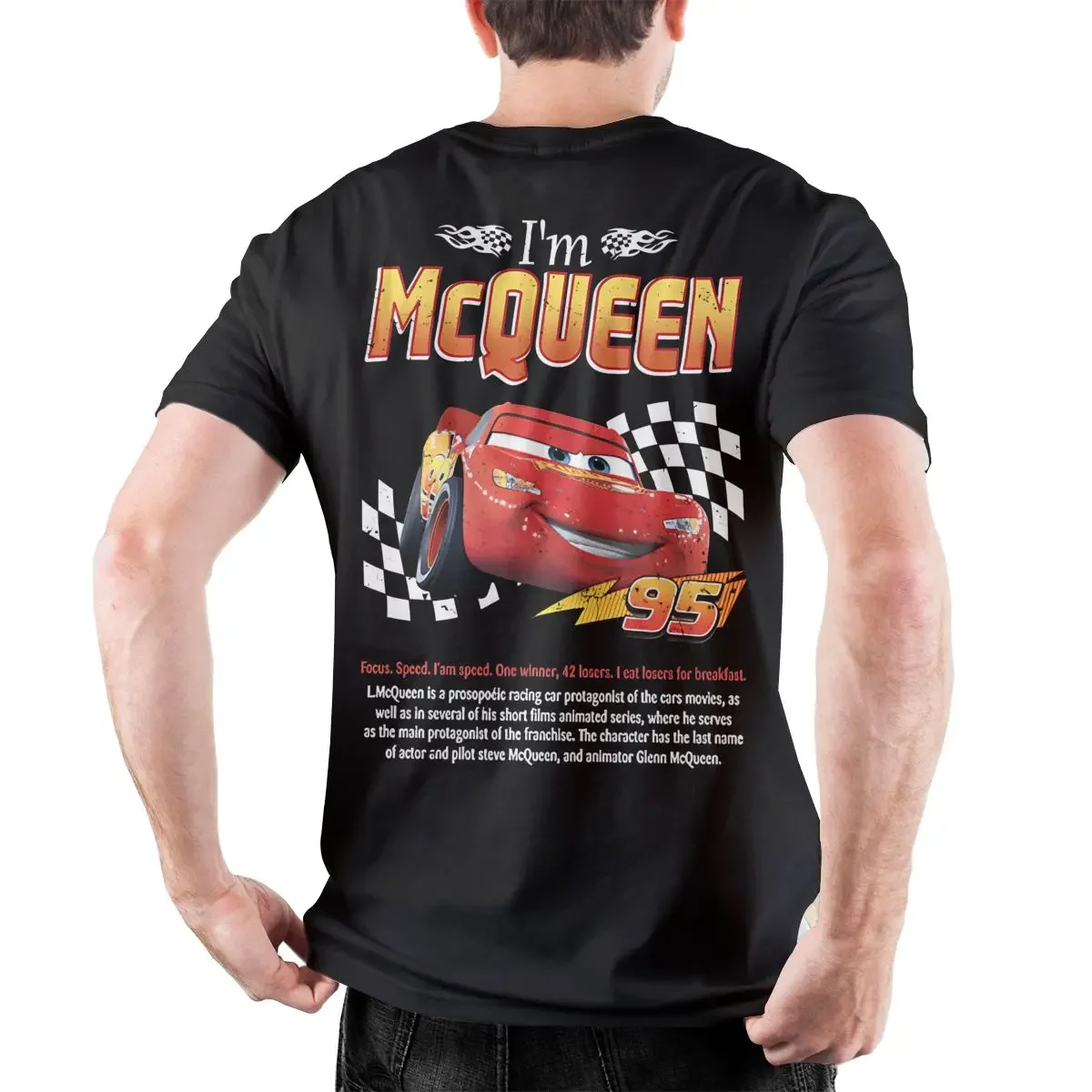 

Комплект футболок Lightning McQueen и Sally для мужчин. Футболка для пар Салли и Маккуин с принтом на спине.