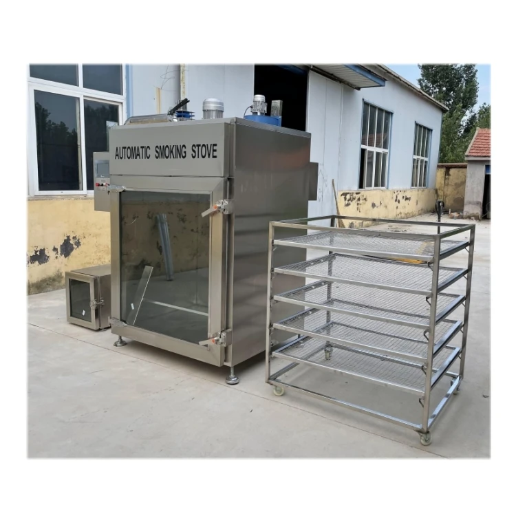 Kommerzielle automatische Speck-Rauchmaschine, Speckbohnen und getrocknete Ente, Rauchmaschine, Fleischprodukt-Ausrüstung, Raucherofen