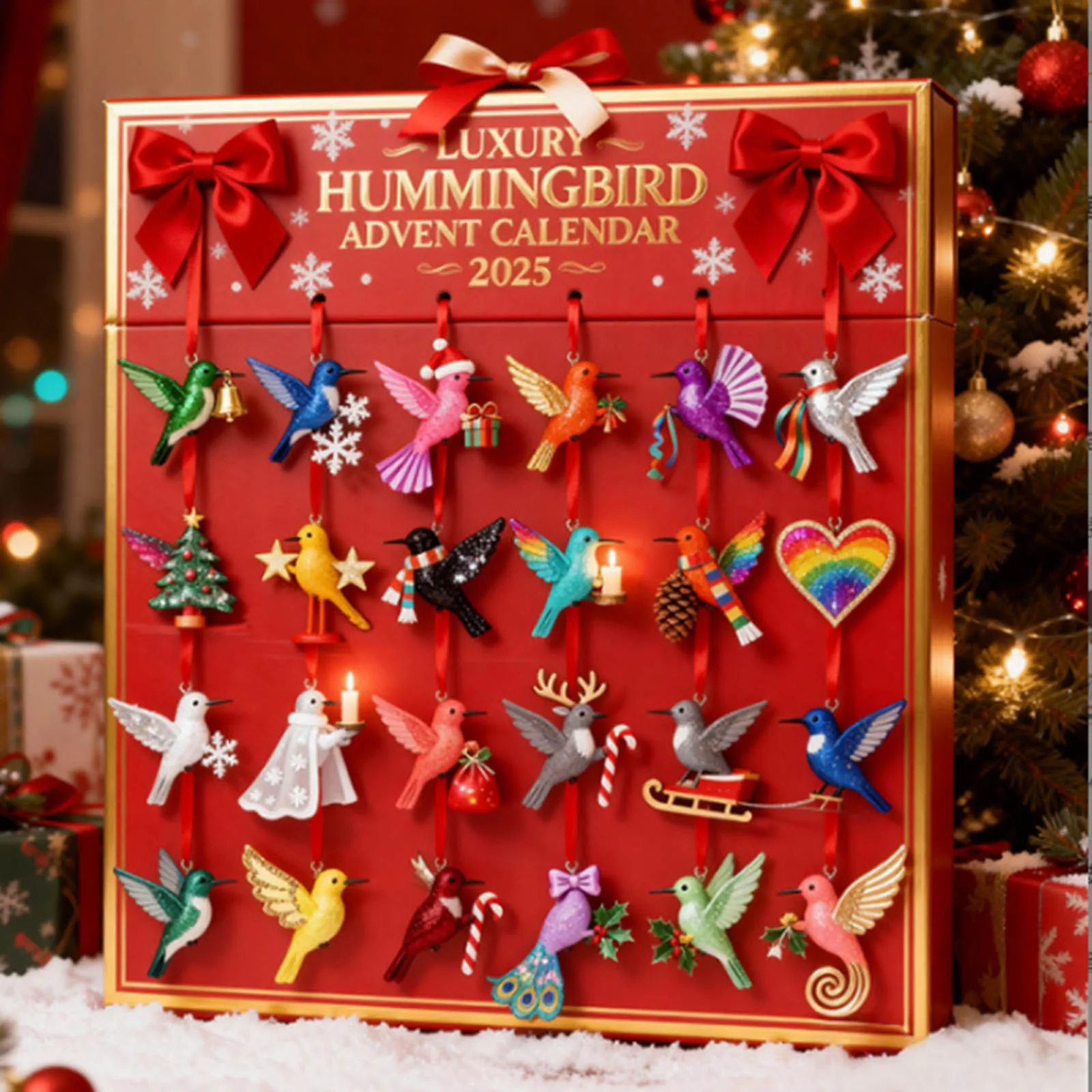 Kitchen Timer Kids Bird Advent Calendar Containing 24 Sub Customer Pendants Cooking Timers for Kitchen with Temperature Probe