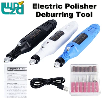 חלקי הדפסה בתלת מימד משטח פולישר חשמלי סנדר ערכת כלי חיתוך קצוות קבצים לפוליש מודל 3D מיני מטחנת פולישר