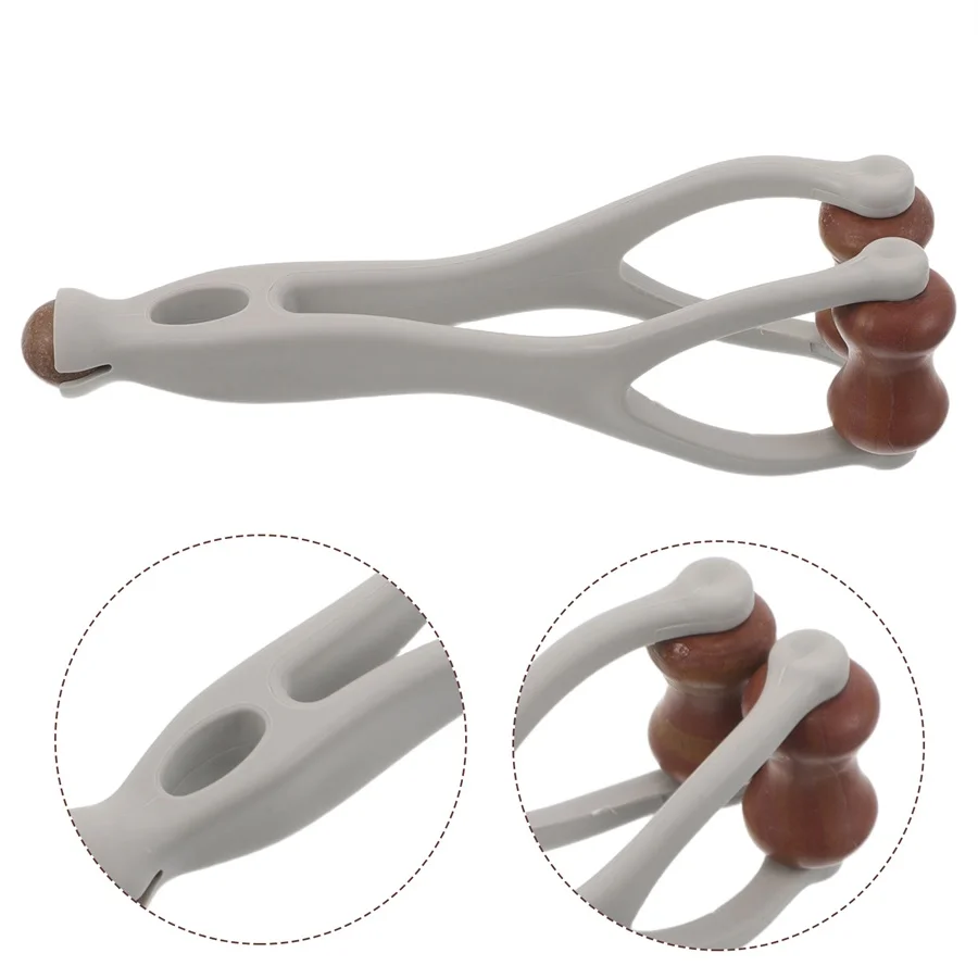 손가락 마사지 도구 레드 스톤 핸드 테라피 롤러 손 피로 완화 관절 자극 경락 마사지