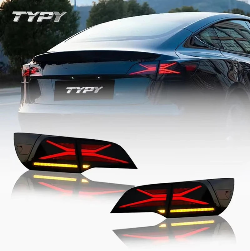 Car LED Taillight with Multiple Light Functions, Easy Installation, Fit Tesla Model 3 Model Y 17-22