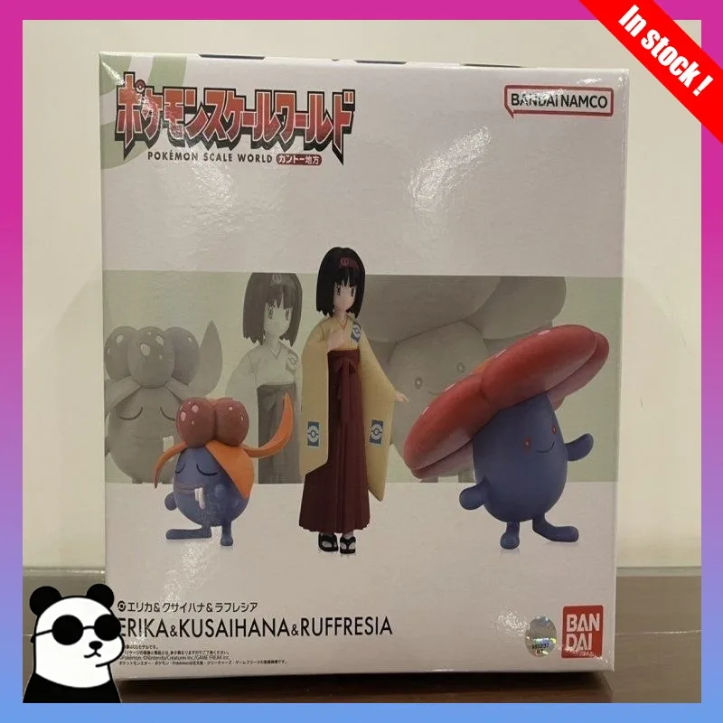 

В наличии: Оригинальные фигурки BANDAI SCALE WORLD Pokemon Kanto Region Erika Vileplume Gloom, аниме-игрушки, подарок, коллекционная модель