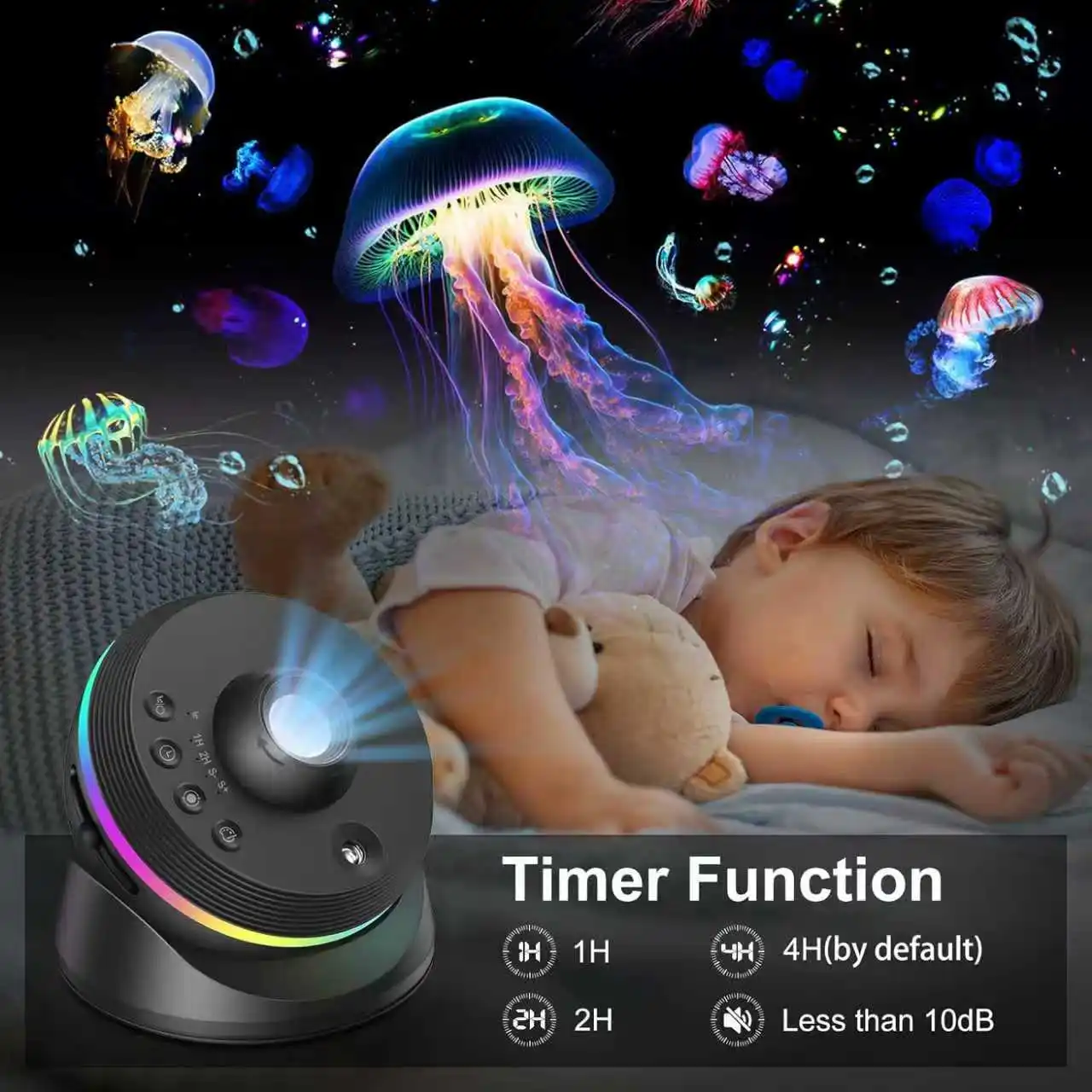 القبة السماوية غالاكسي العارض 13 في 1 ستار ضوء العارض النجوم النوم ضوء الليل مع النيزك الديناميكي 4K Hd والإسقاط الكبير