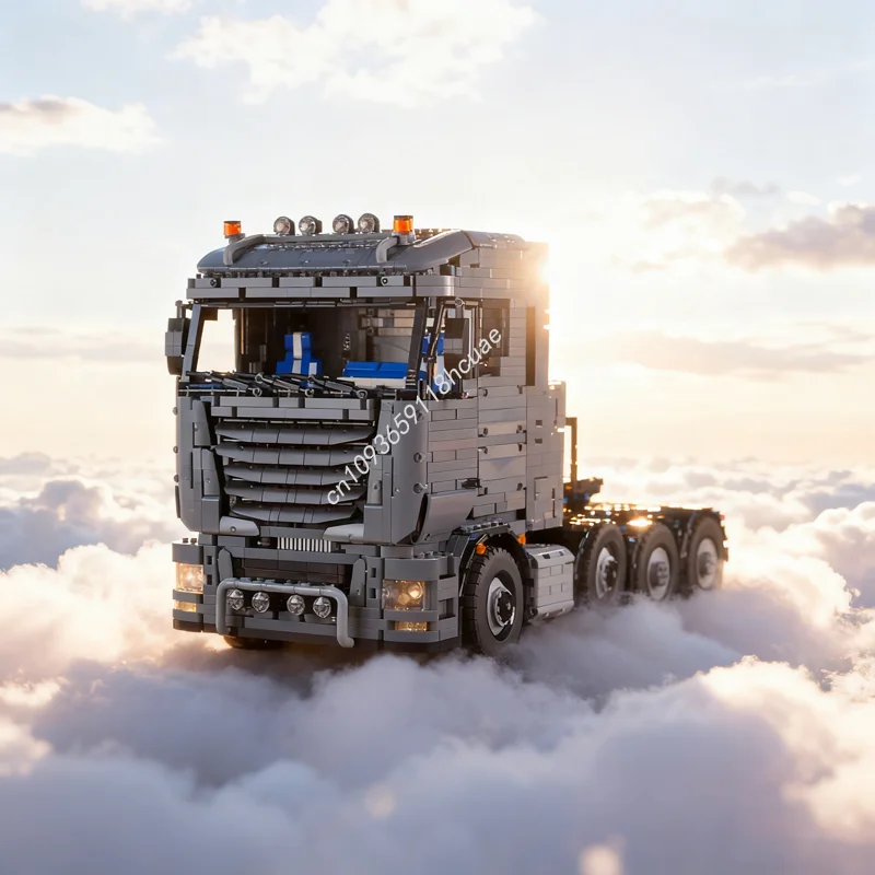 

6418pcs MOC Heavy Duty Tractor Truck Technical Model Building Blocks Christmas Gift Architecture Toy Idea Brick Education