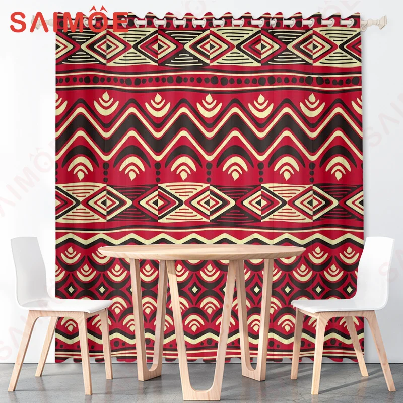 

Indian Exotic Style Bohemian Mandala Linen Thin Finished Window Curtains Bedroom Living Room Bathroom Home Decorative