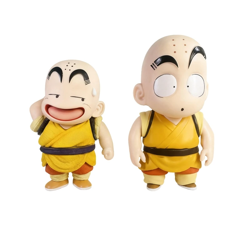 4 estilos dragon ball anime estatueta son goku figuras krillin infância modelo pvc estátua ornamentos coleção brinquedos presente de aniversário