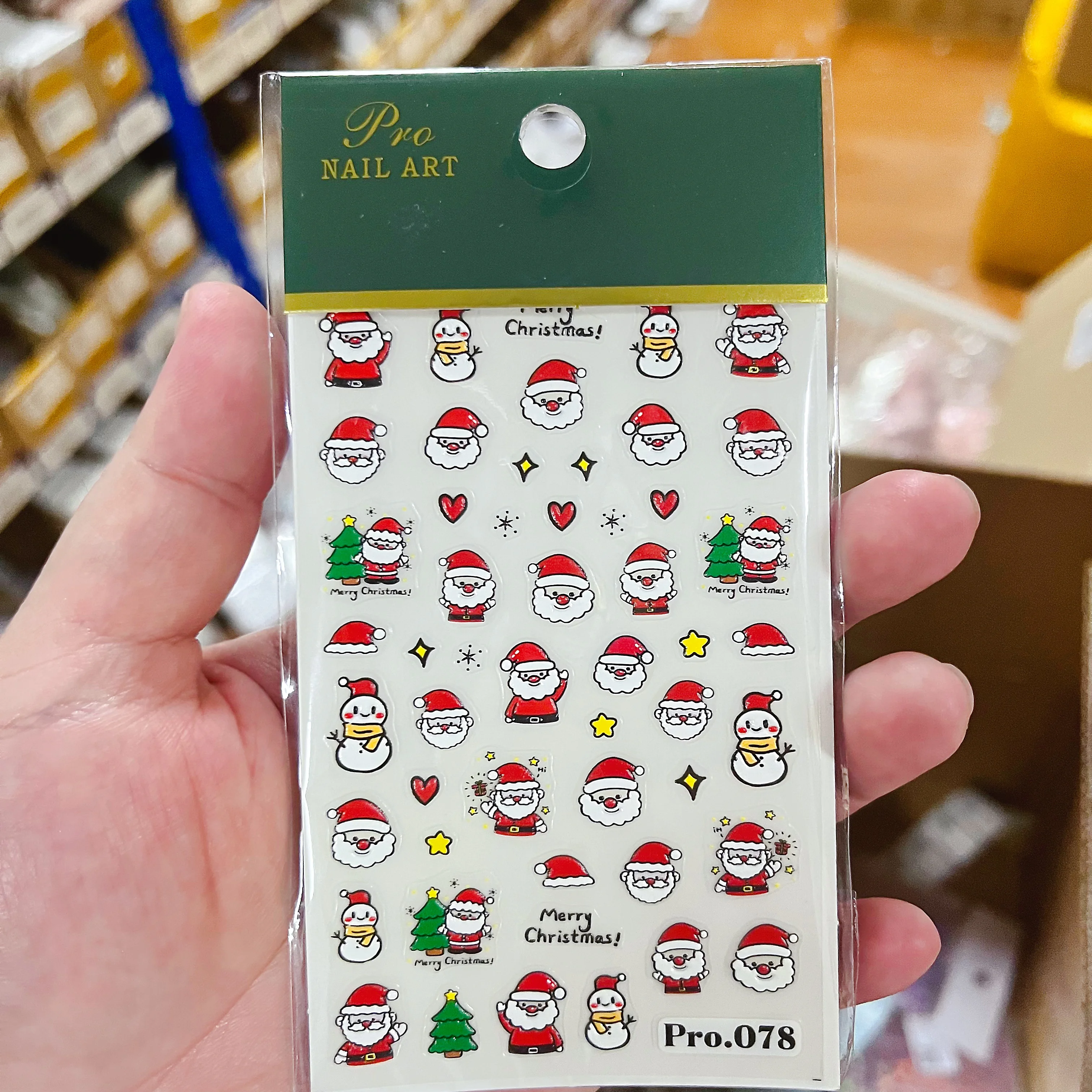 1 Uds. De pegatinas para uñas de muñeco de nieve y hombre de jengibre de alce, suministros para uñas de Papá Noel de dibujos animados, calcomanías navideñas para uñas, accesorios para uñas DlY