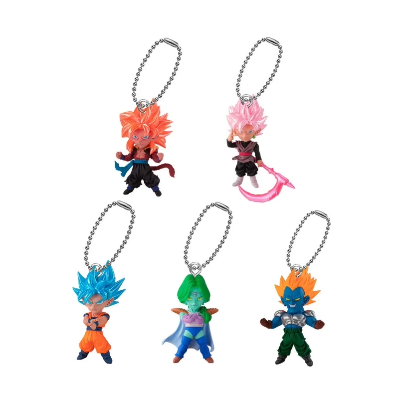 Japan Anime Dragon Ball  Anime Figures Son Goku Zarbon Gogeta UDM BURST 46 Keychain Action Figure Model Kids Toy