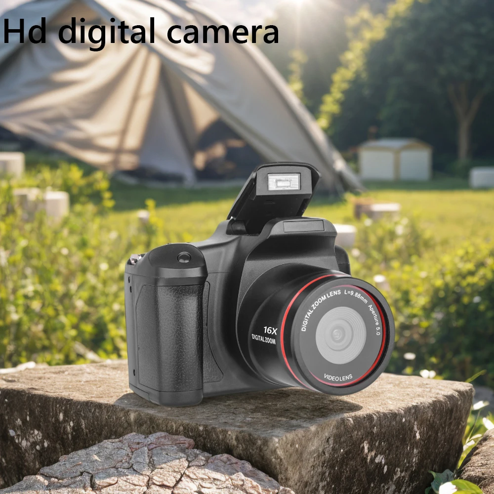 كاميرا رقمية 1080P 16MP مع شاشة LCD 2.4 بوصة ومسجل فيديو للتصوير الفوتوغرافي والفيديو