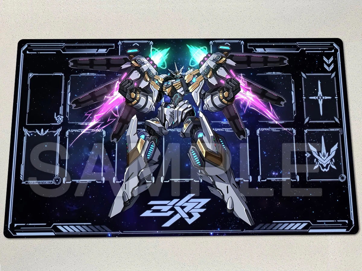 YuGiOh Playmat Divine Arsenal AA-ZEUS - Sky Thunder TCG Mat CCG Duel Pad Trading Card Game Mat Rubber Mousepad Free Bag 60x35cm