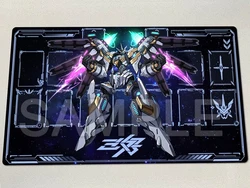 YuGiOh Playmat Divine Arsenal AA-ZEUS - Sky Thunder TCG Mat CCG Duel Pad Tappetino per giochi di carte collezionabili Tappetino per mouse in gomma Borsa gratuita 60x35 cm