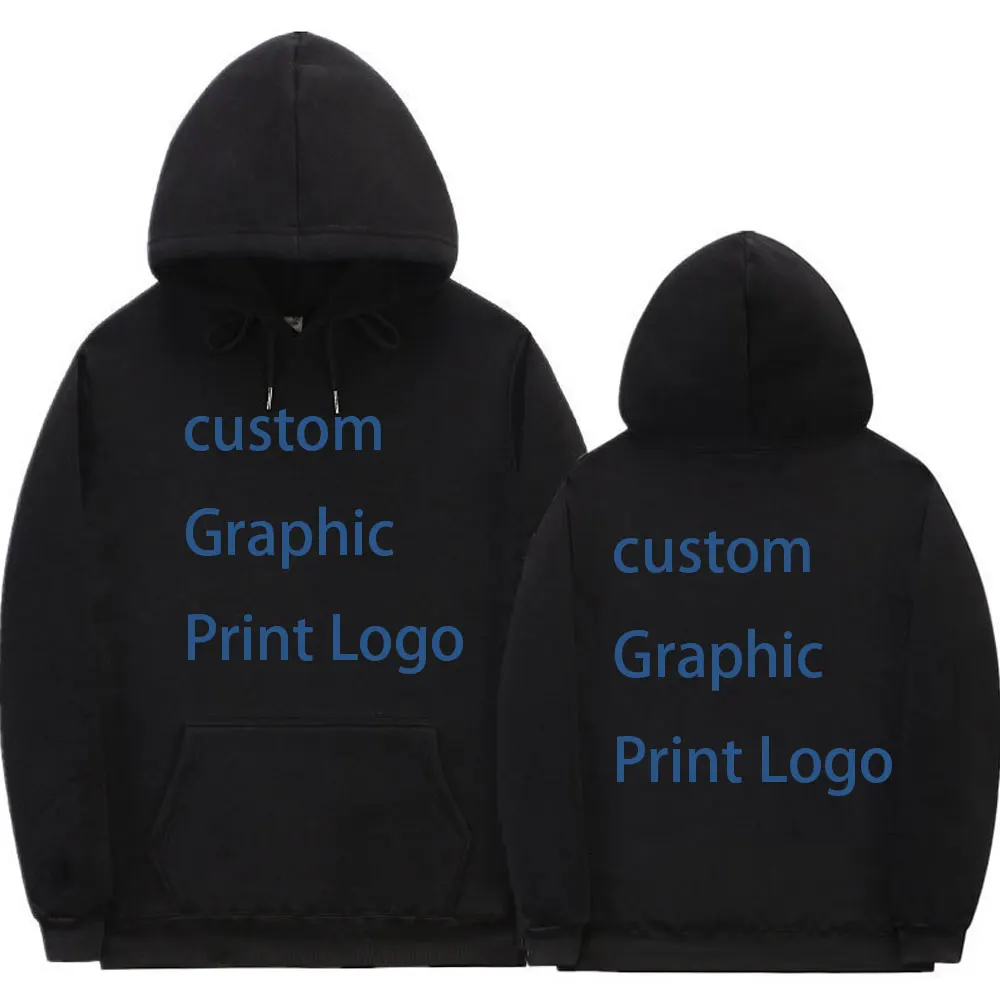 

Fashion Brand Customized Anime Cartoon Hip Hop Singer Rap Double Sided Graphic Logo Print Hoodie Men Women Solid Color Hoodies