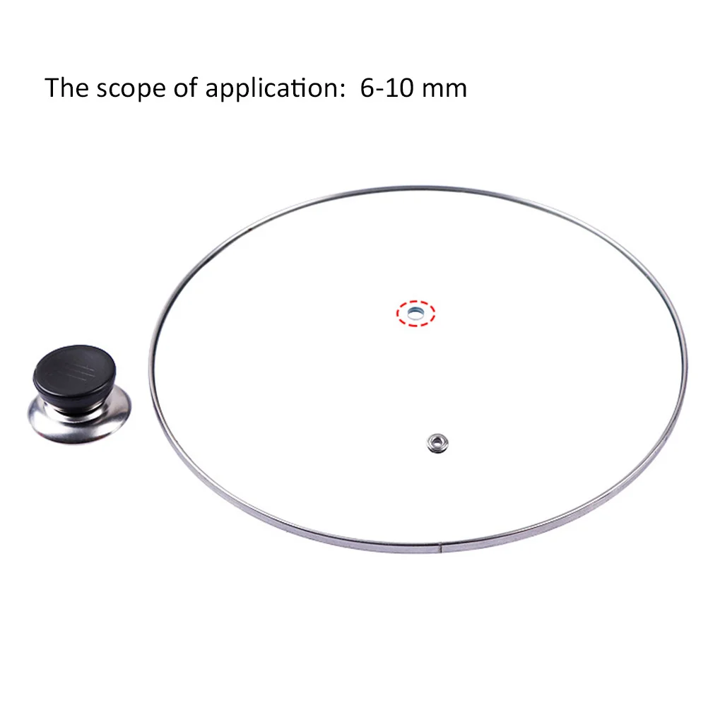 

3Pcs Pot Knob Replacement for Cookware Lids Stainless Steel PP Material High Heat Resistant Pot Lid Handle Comfortable
