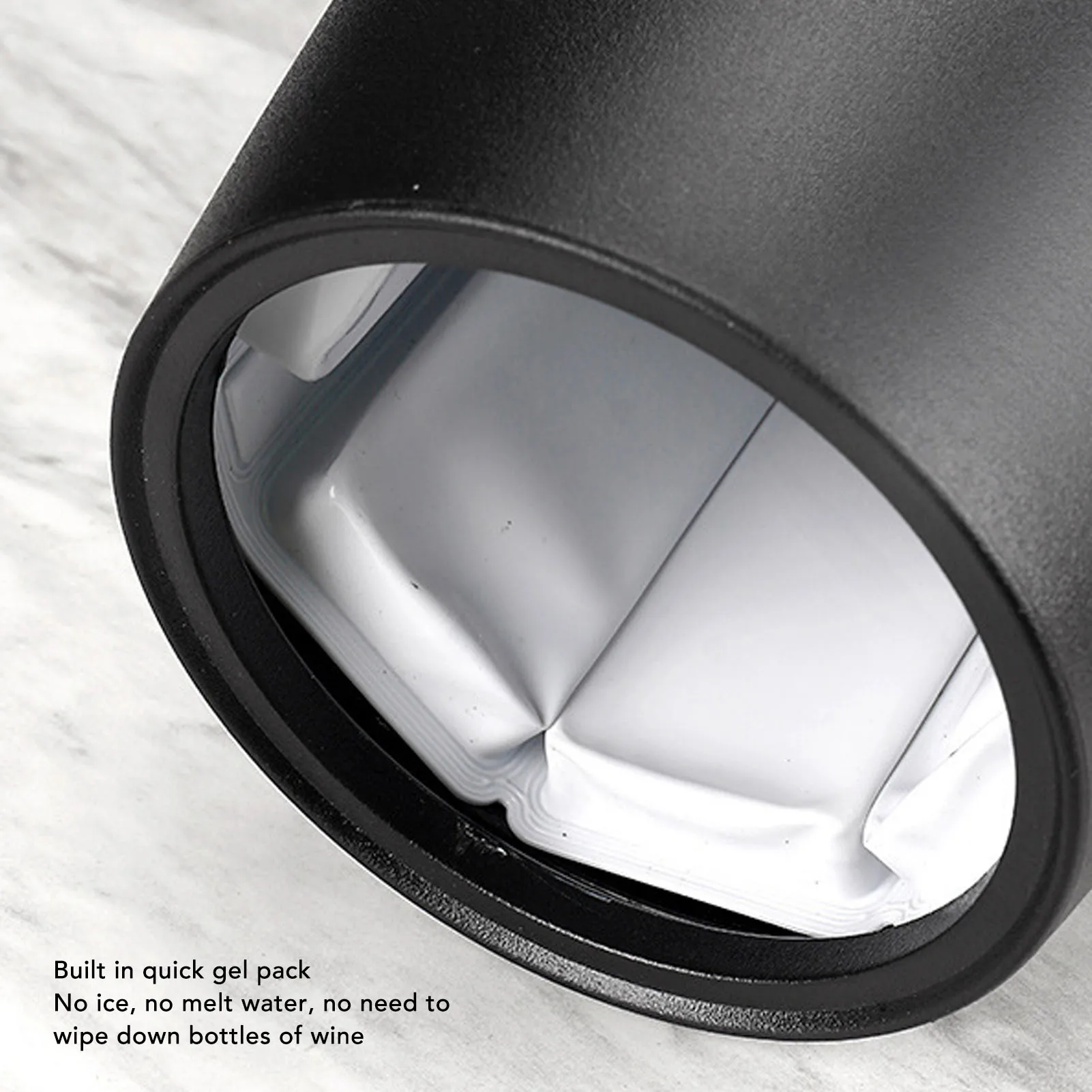 Balde isolado de plástico fosc - Wine Chiller Sleeve avaliação e preço