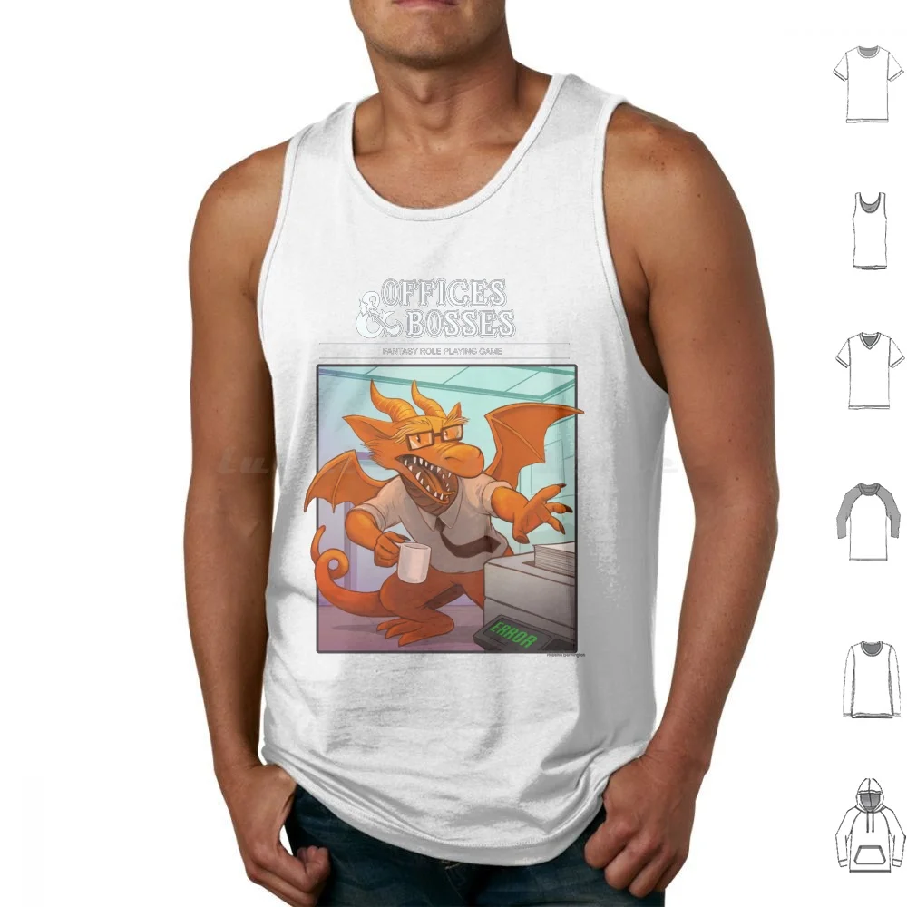 Offices And Tank Tops Print Cotton Rpg Role Play Role Playing Roleplaying Nerd Gamer Dragon Fantasy Office Office