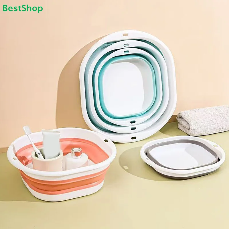 

Collapsible Silicone Washing Basin - Portable Foldable Tub for Kitchen, Camping & Travel
