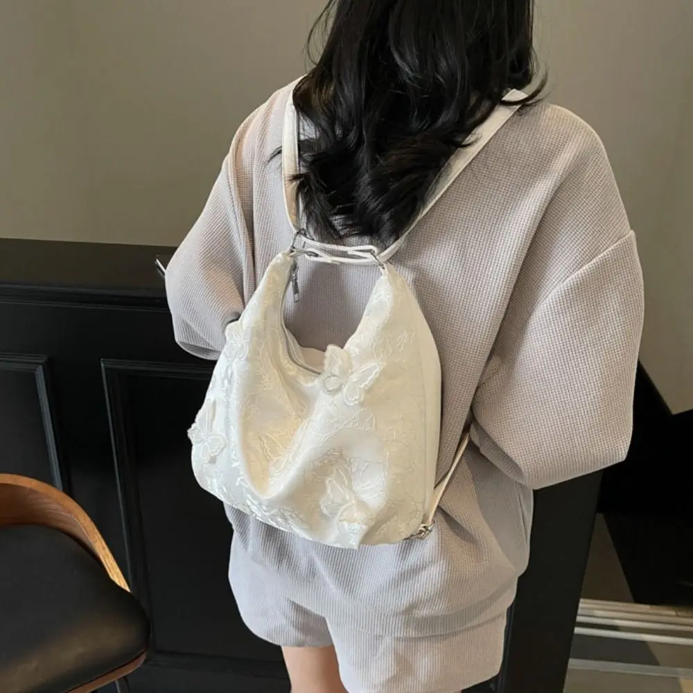 

Cheongsam Bag Butterfly Chinese Style Handbag Exquisite Canvas Embroidery Shoulder Bag Elegant Tote Bag Hanfu Backpack Party