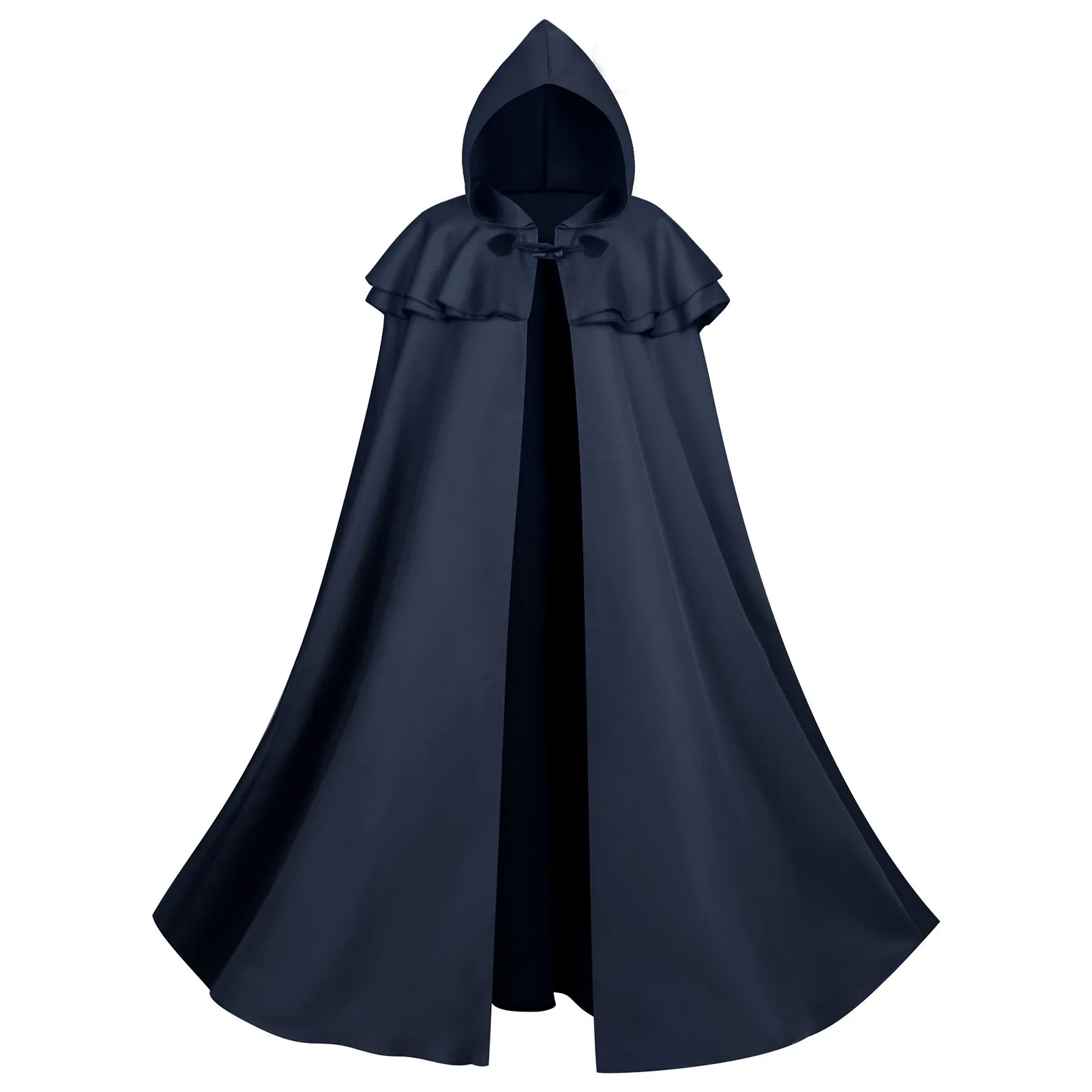 Halloween Hooded Robe Adult Medieval Knight Cloak Cosplay Death Wizard Play Costume Polyester Fiber 100% Online Sales