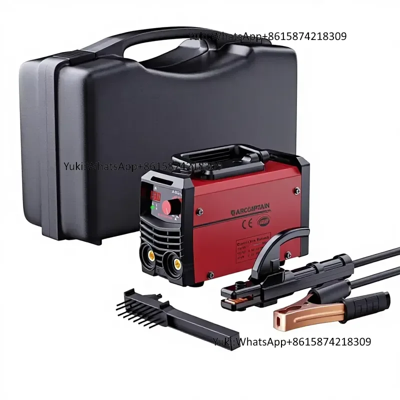 Mini Stick Welder 130A AC Powered 110V MMA/ARC Welding Machine Lightweight Hot Start Anti-Stick 14in Storage Box