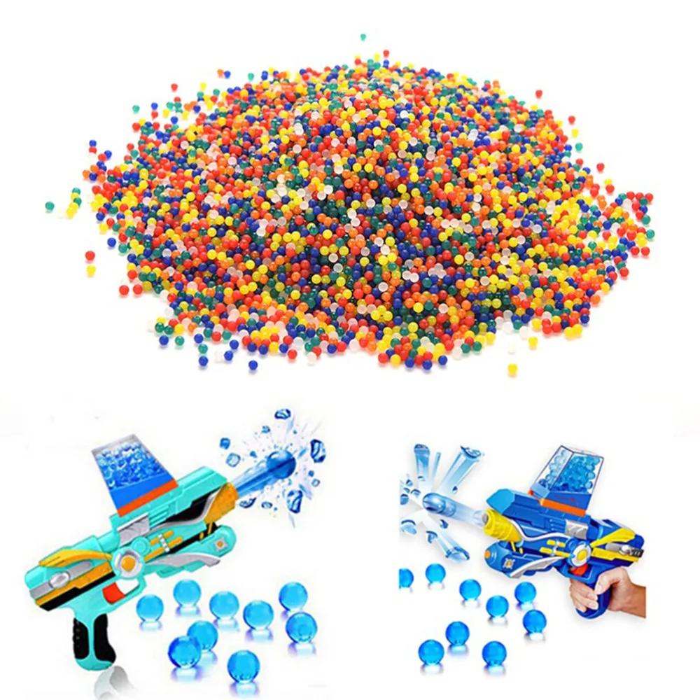 10000pcs Water Ball Crystal Hydrogel Soil Beads Growing Up Magic Jelly Gel Balls Pearl Shaped Wedding Home Decoration Kids Toys