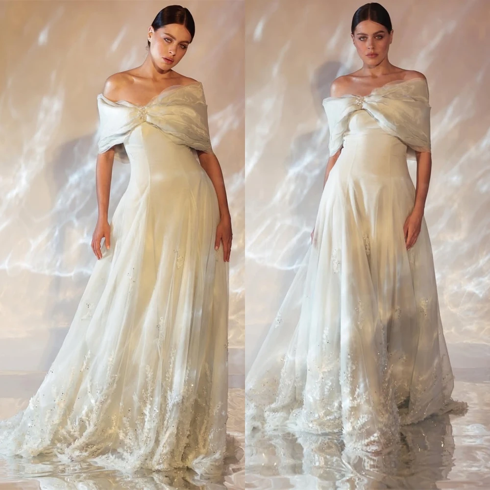 تخصيص أنيقة قارب الرقبة الأورجانزا مساء اللباس الفاخرة كريستال فساتين العودة للوطن مزاجه فساتين مناسبة مخصصة