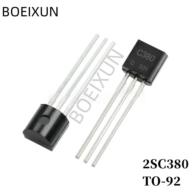 100Pcs 2SC380 C380 DIP Transistor TO-92 Type NPN Bipolar Amplifier Transistor 30V/50mA