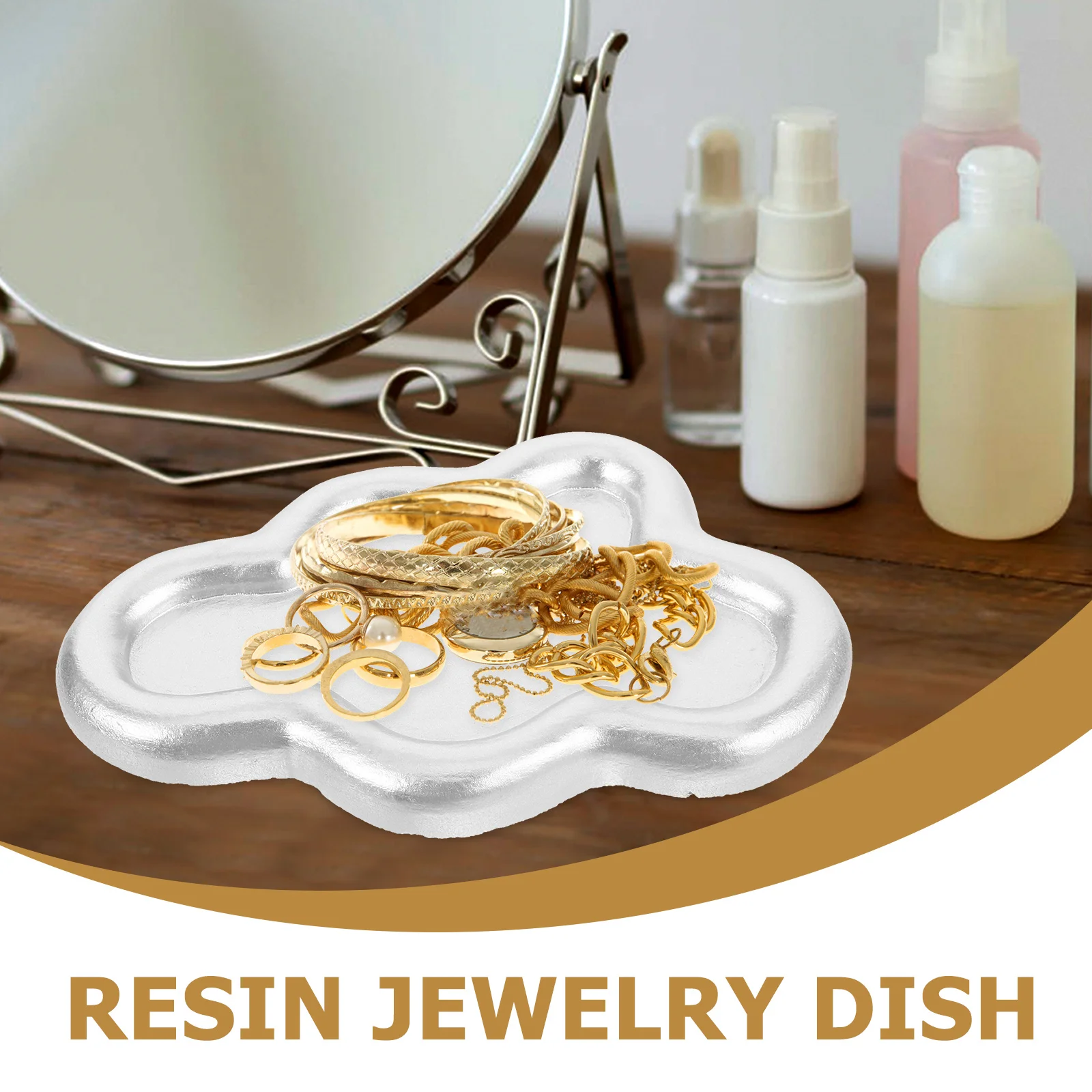 

Cloud Shaped Resin Jewelry Dish Jewelry Tray Necklace Ring Organizer Holder Earrings Holder Necklace Tray