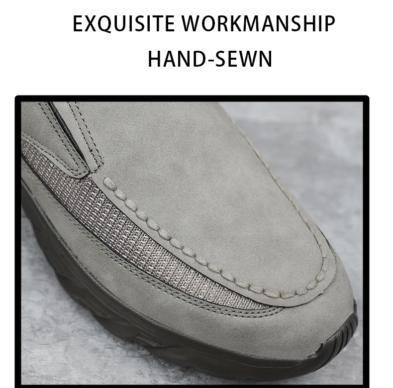 Männer Turnschuhe Licht Faulenzer Slip auf Casual Schuhe für Männer Bequeme Luxus Marke Männlichen Business Schuh Fahren Schuhe – Detail 6
